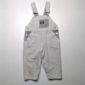 Vintage Oshkosh Bgosh Overalls Size 2T Gray Denim Long